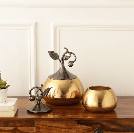 Cherry Vine Gold Décorative Box - Ouch Cart