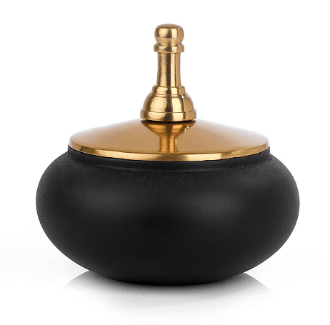 Shogi Storage Box Medium in Gold & Black - Ouch Cart