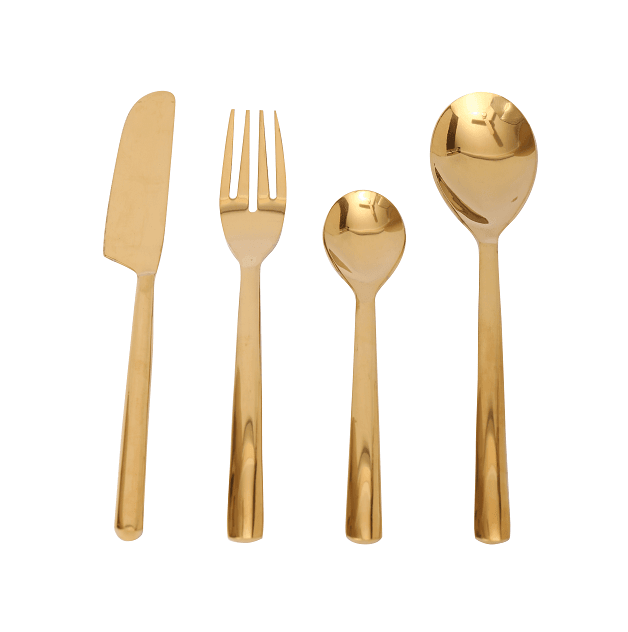 Ava Luxe Gold Cutlery Set - Ouch Cart