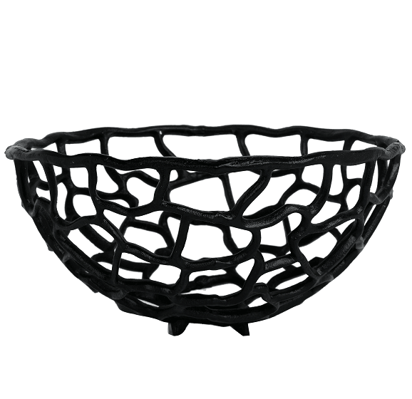 Entwined Basket set of 3 in Black Colour - Ouch Cart