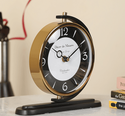 Aleksi Table clock Black - Ouch Cart