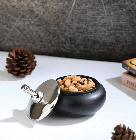 Shogi Storage Box Medium in Silver & Black - Ouch Cart