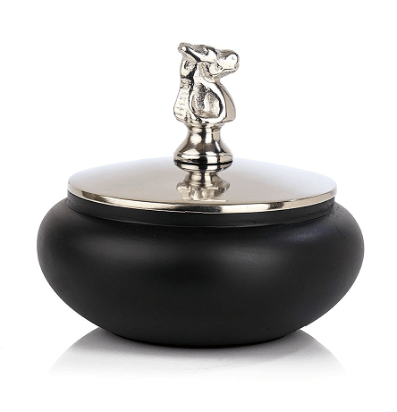 Shogi Storage Box Large in Silver & Black - Ouch Cart