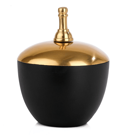 Shogi Knght Storage Box Large in Gold & Black - Ouch Cart