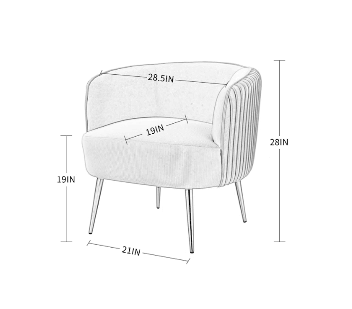 LEISER ACCENT CHAIR - Ouch Cart