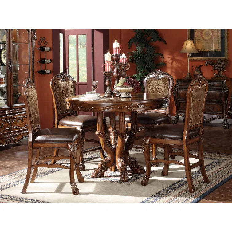 5 - Piece Pedestal Dining Set ouch cart