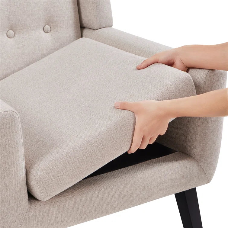 Chavtika Wide Tufted Polyester Armchair