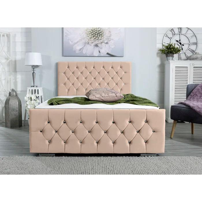 Chesser Upholstered Bed Frame - Ouch Cart