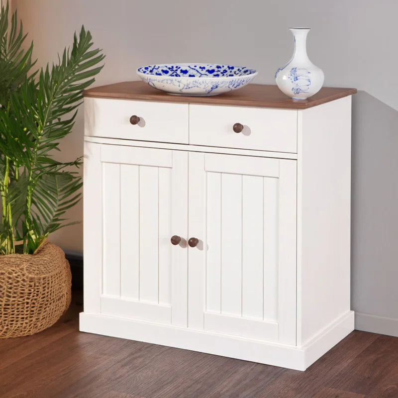 Thatcher of drawers FSC Pierro 90 cm - solid pine wood Ouch Cart