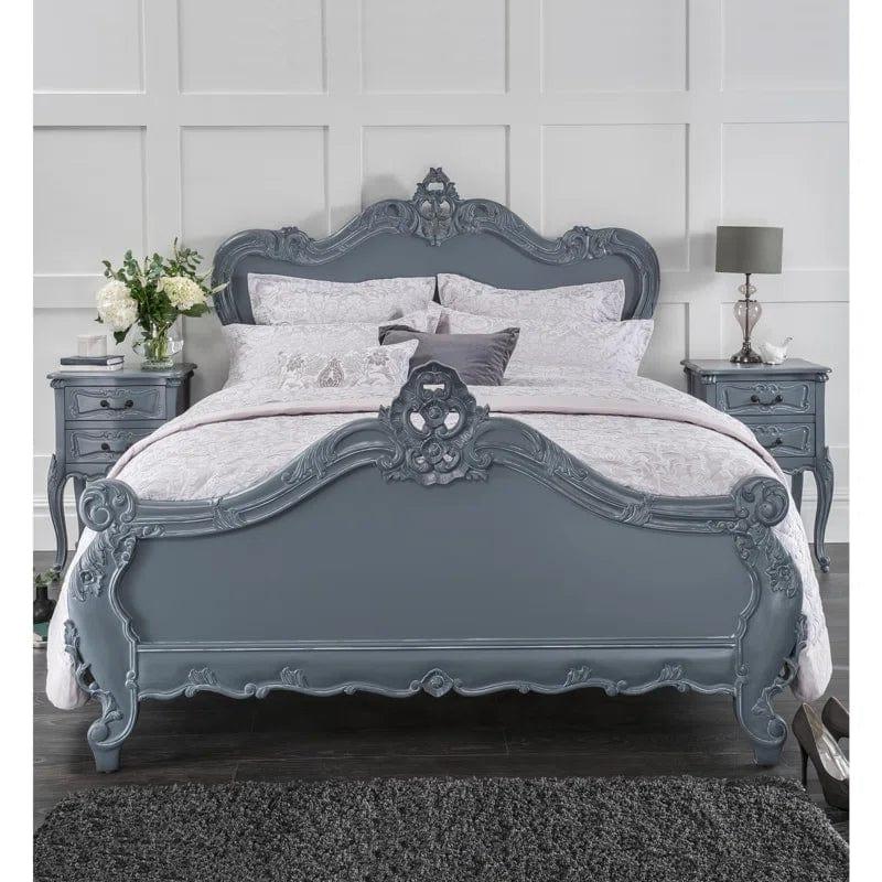 Chloe Antique French Style Grey Bed - Ouch Cart