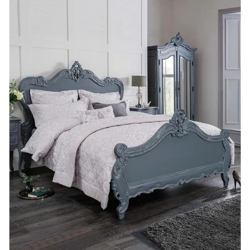 Chloe Antique French Style Grey Bed - Ouch Cart