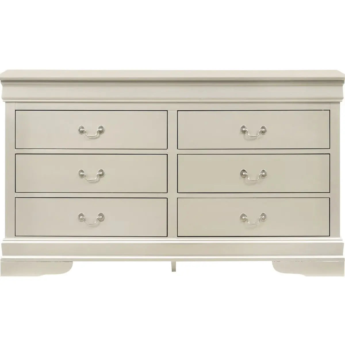 Silver Champagne Classic Dresser โ Traditional Chest, Metal Gear Drawers & Elegant Design at OUCH CART -OUCH CART |Dressing table