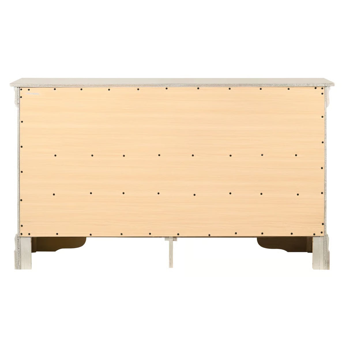 Silver Champagne Classic Dresser – Traditional Chest, Metal Gear Drawers & Elegant Design