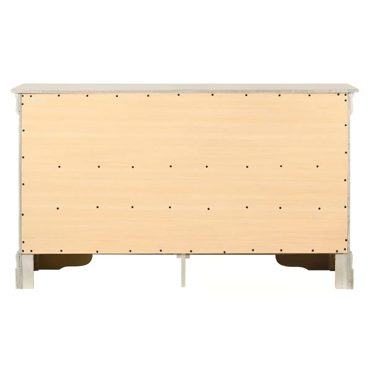 Silver Champagne Classic Dresser – Traditional Chest, Metal Gear Drawers & Elegant Design
