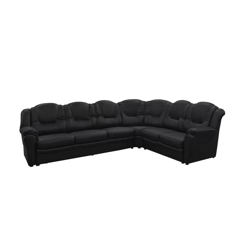 Colin 4 - Piece Vegan Leather Corner Sofa - Ouch Cart