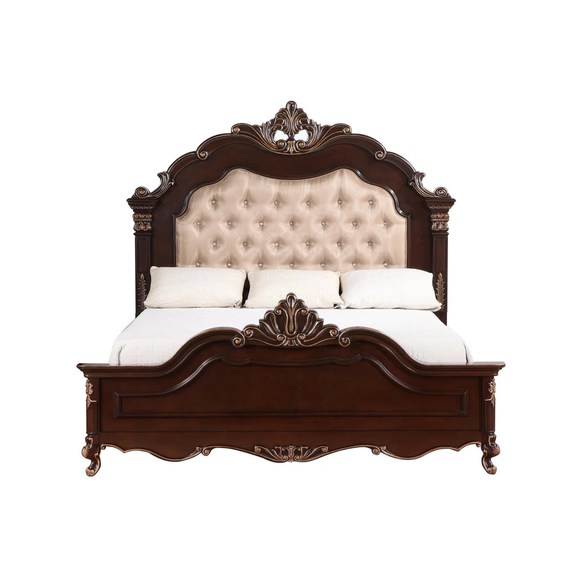 Constantine Wood Panel Bed in Cherry