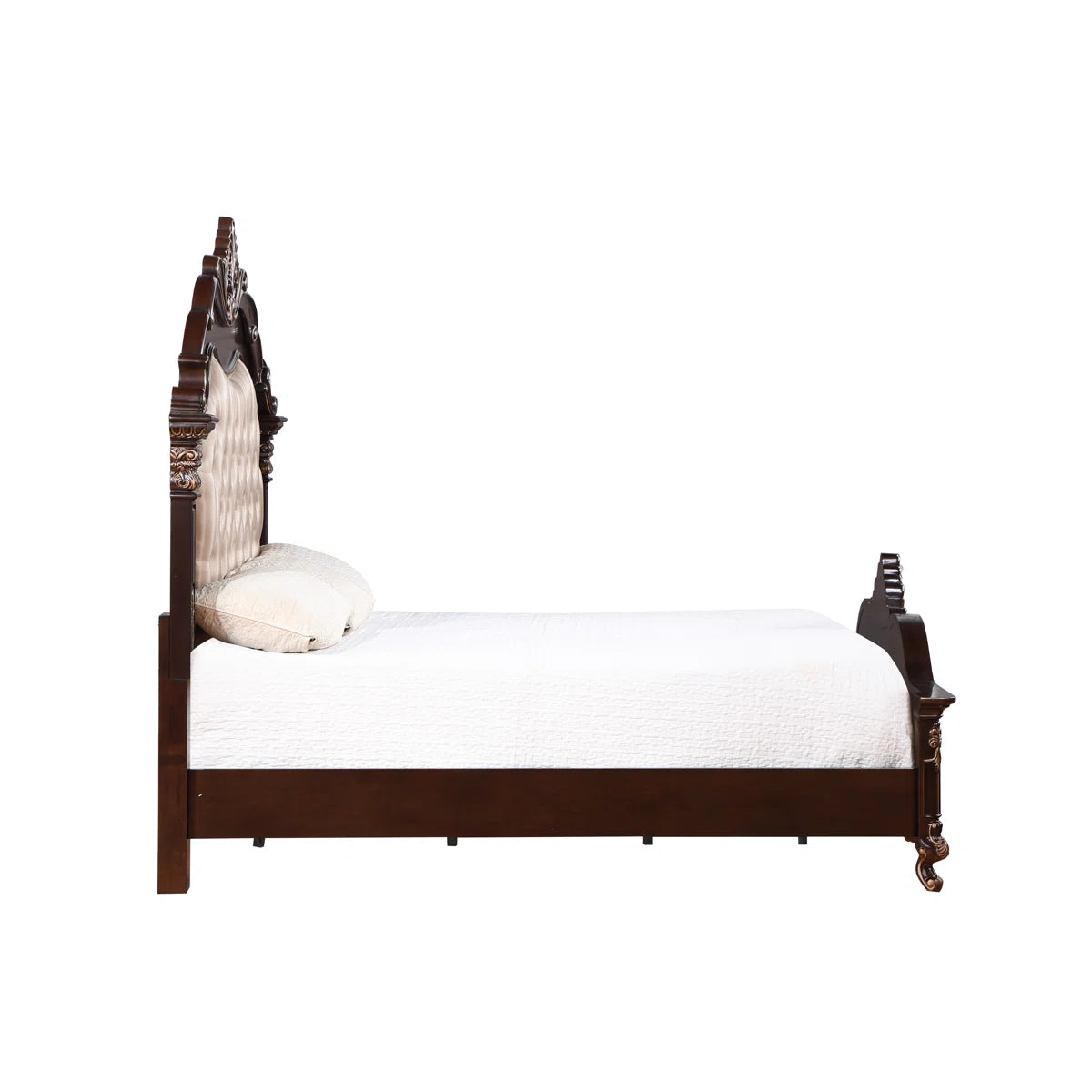 Constantine Wood Panel Bed in Cherry - OUCHCART | King size bed