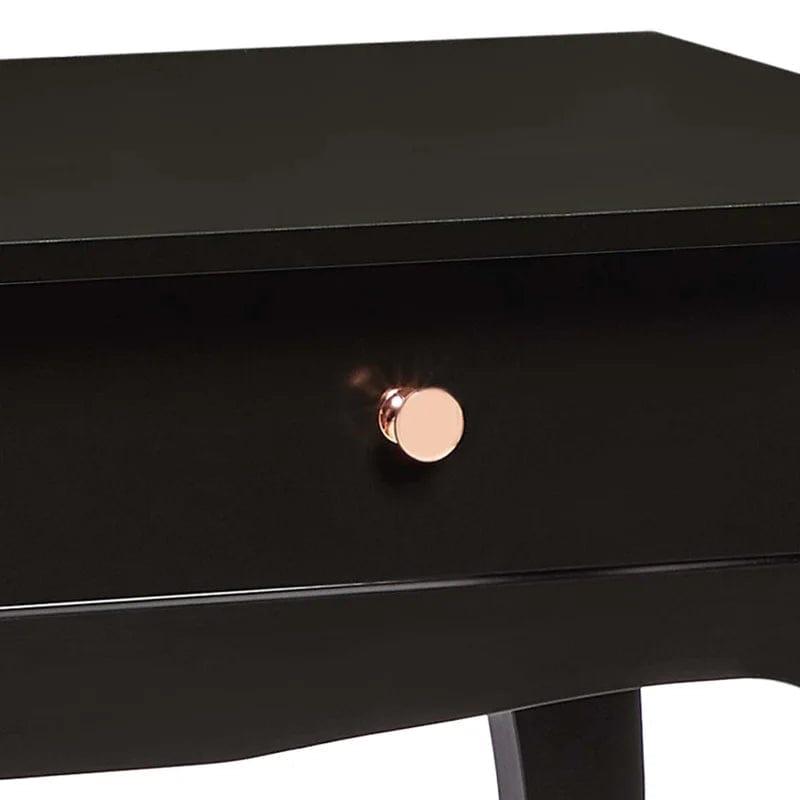 Dressing Table Wood Makeup Table, Vanity Set without Mirror and without Stool, Elegant Dressing Desk and Organizer, Ideal for Bedroom Bathroom (White) (Vanity Table) - Ouch Cart