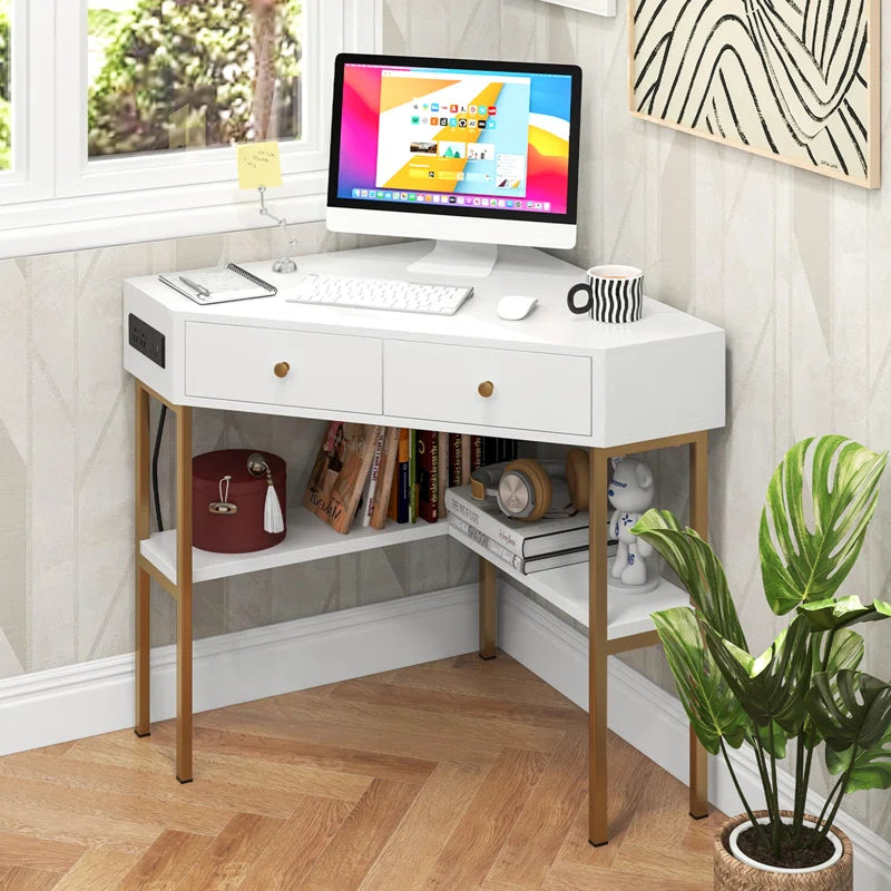 '' Corner Computer Desk for Efficient Workspaces" Ouch Cart