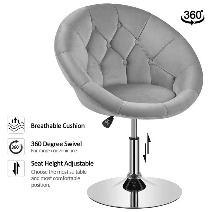 Cotati Upholstered Swivel Barrel Chair