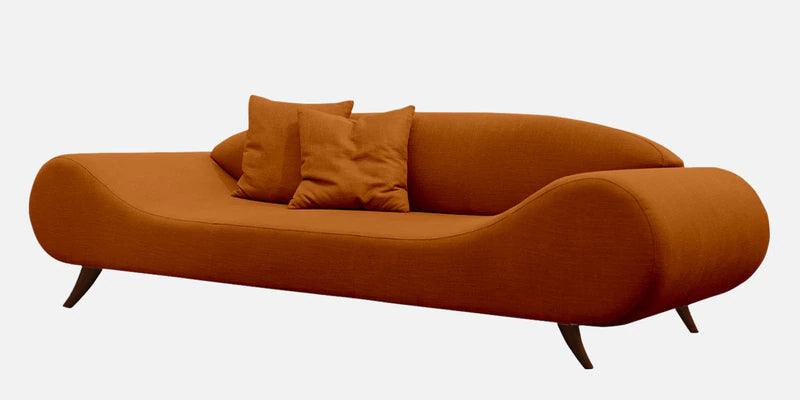 Fabric 3 Seater Sofa in Orange Colour - Ouch Cart