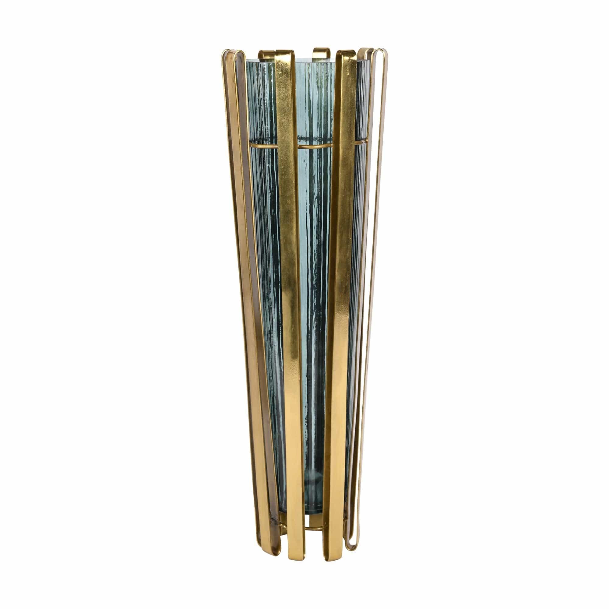 Allure Radiant Metal Hue Vase Green - Ouch Cart