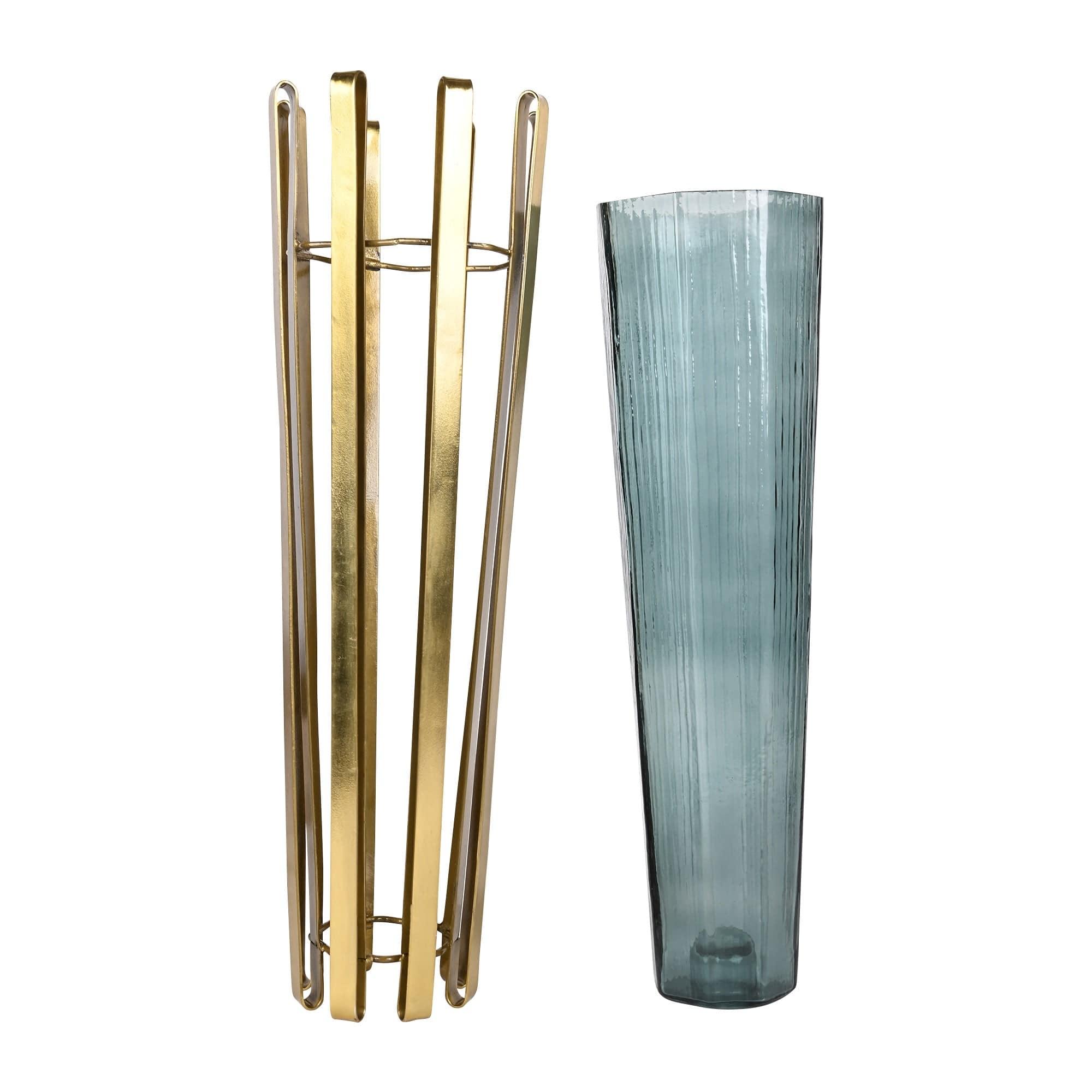 Allure Radiant Metal Hue Vase Green - Ouch Cart