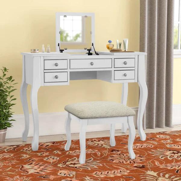 López Vanity dressing table with drawers - Ouch Cart