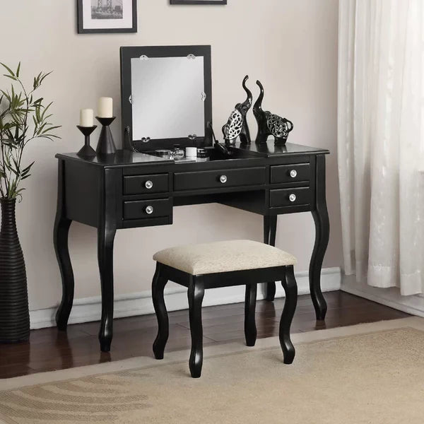 López Vanity dressing table with drawers