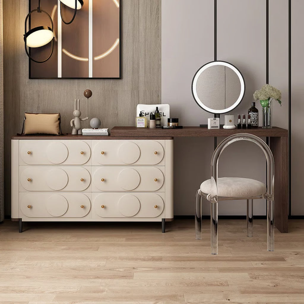 Luxury Daryn Vanity Desk – Compact & Functional Storage-OUCH CART |Dressing table