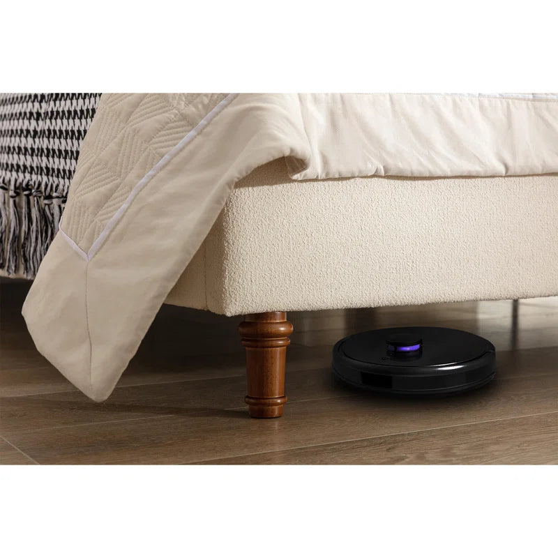 Dehosse Modern Upholstered Platform Bed With Wingback Headboard