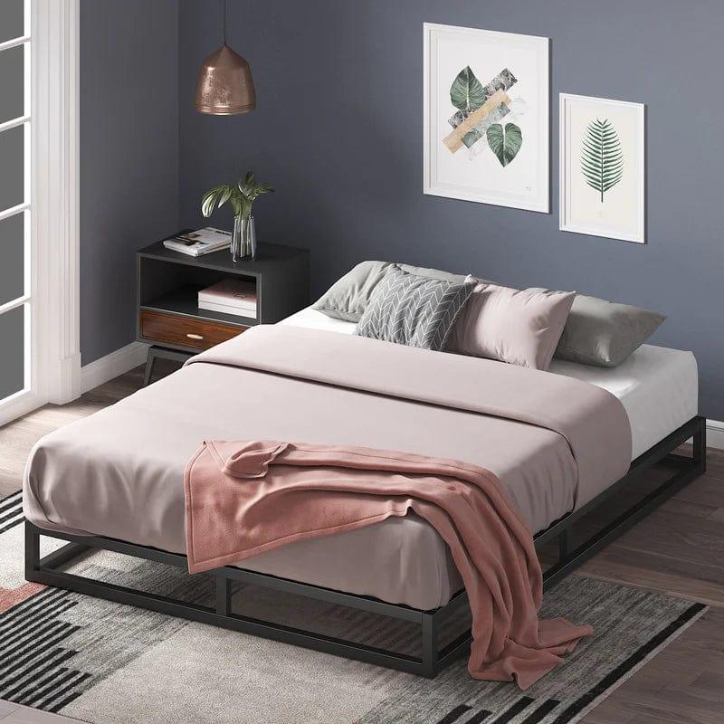 Dekker Minimal Metal Bed Frame - 15 cm High - Ouch Cart