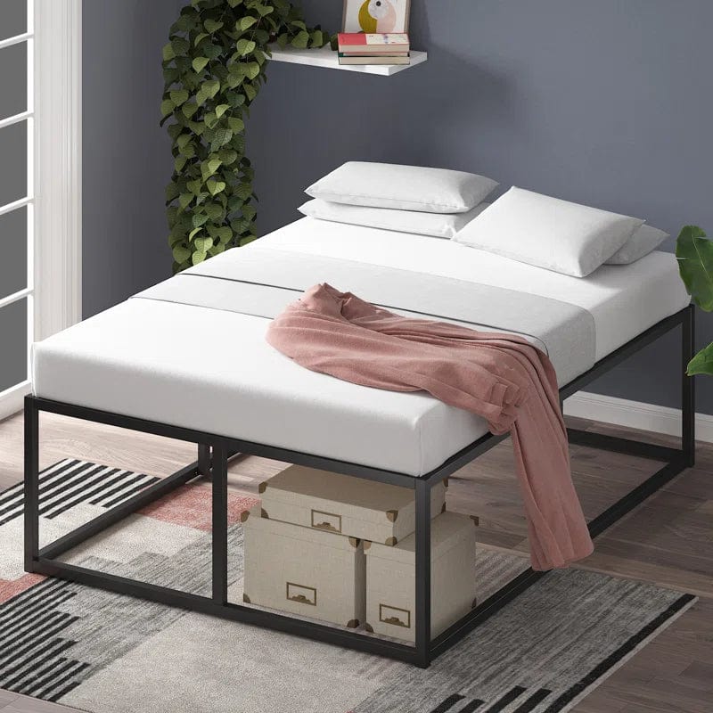 Dekker Minimal Metal Bed Frame - 46 cm High