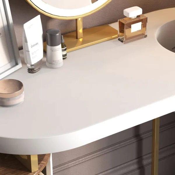 Enzo Vanity with Mirror Vanity wooden dressing table design - Ouch Cart