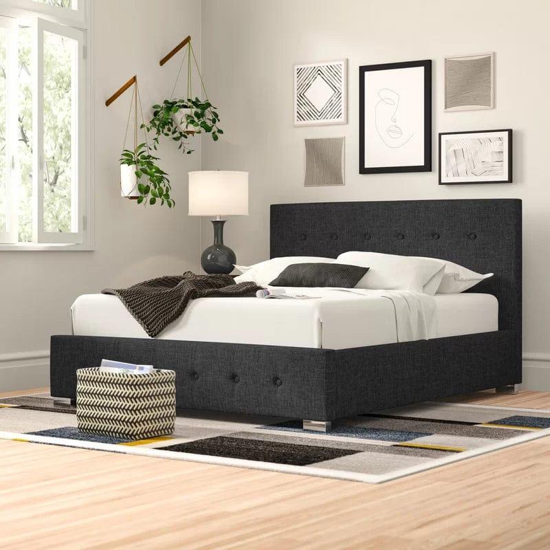 Delvin Upholstered Ottoman Bed - Ouch Cart