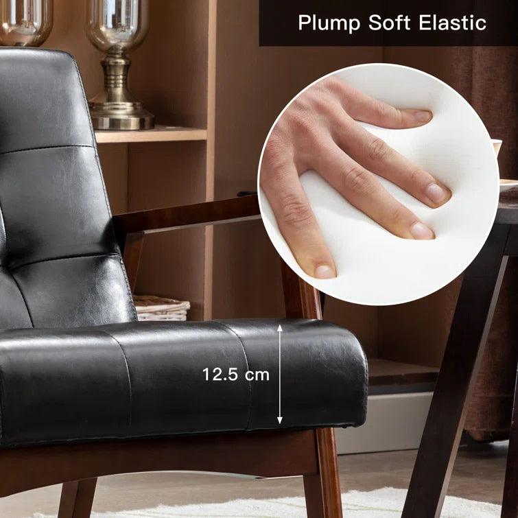 Deveral Faux Leather Armchair - Ouch Cart