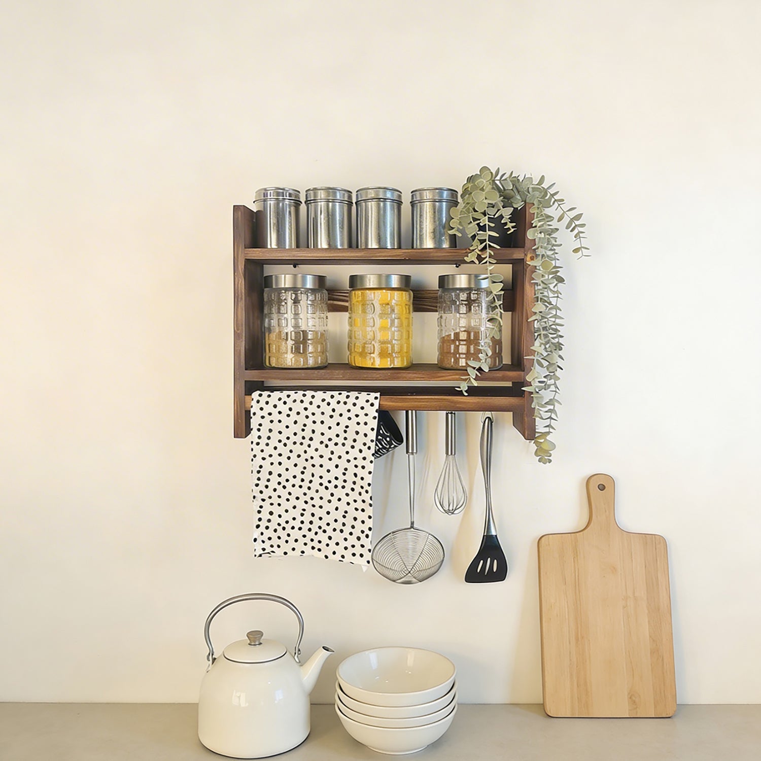 Diana Wooden Kitchen Storage Rack OUCH CART