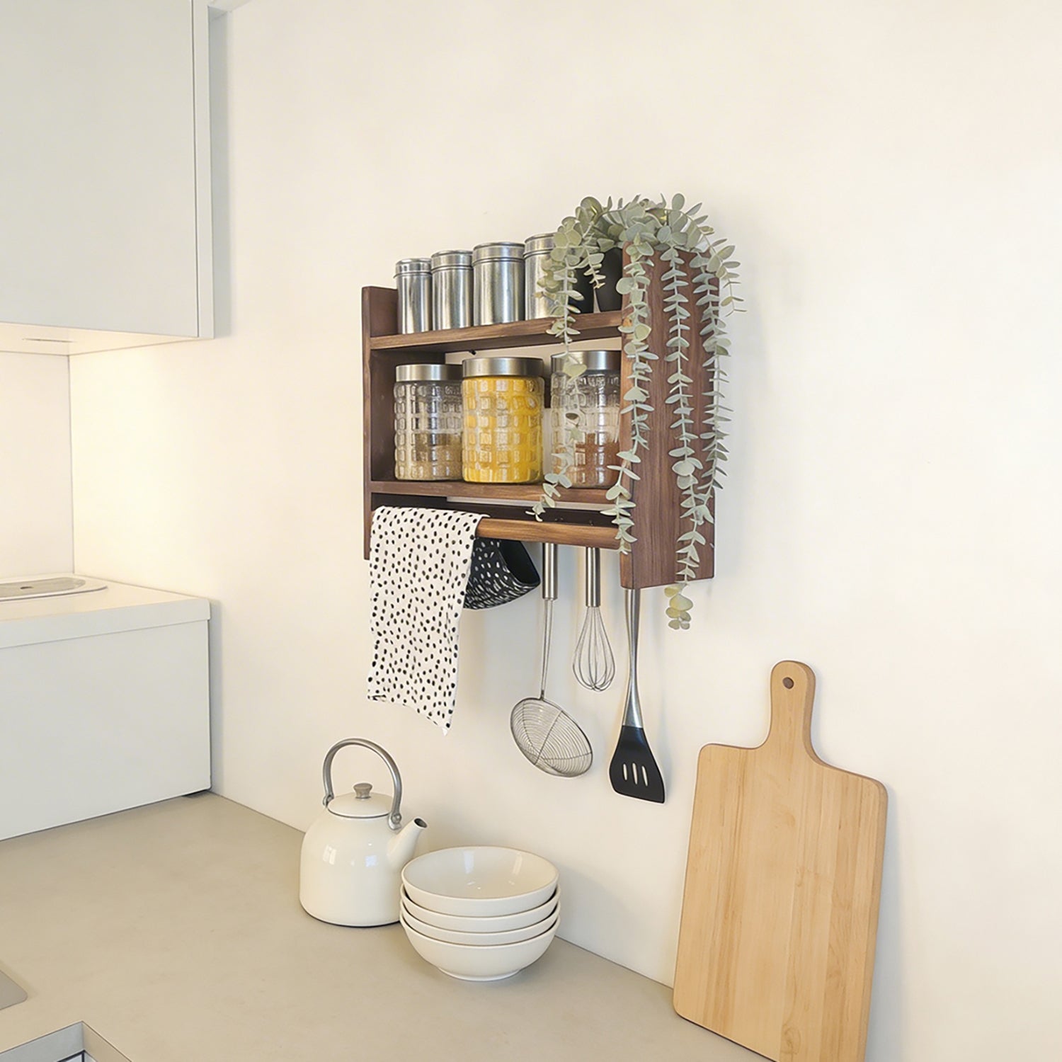 Diana Wooden Kitchen Storage Rack OUCH CART