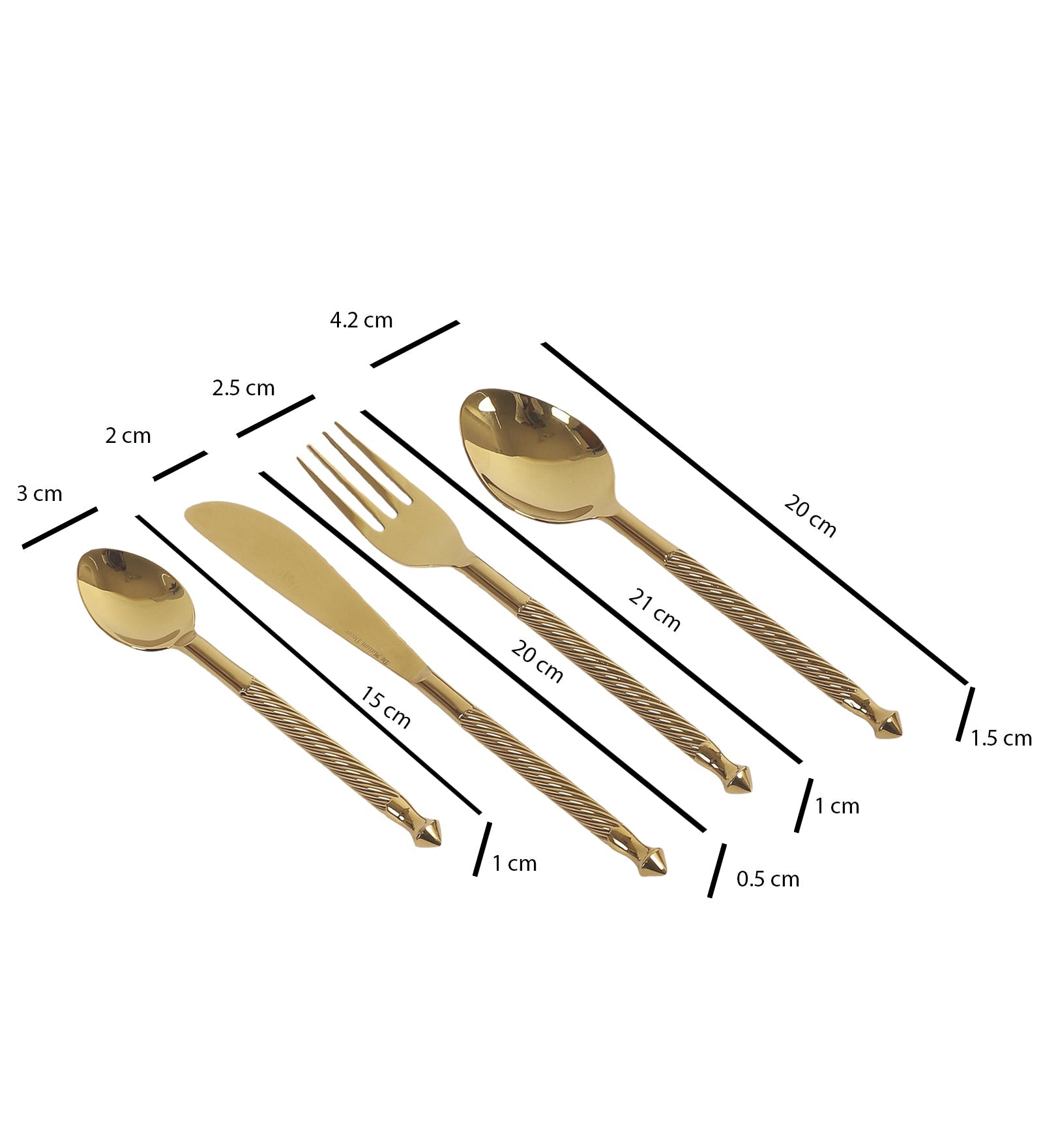 Brio Cutlery set Gold M.M.I. OVERSEAS