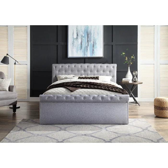 Dorian Upholstered Ottoman Bed - Ouch Cart