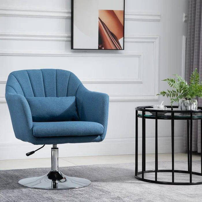 Dorree Upholstered Swivel Armchair - Ouch Cart