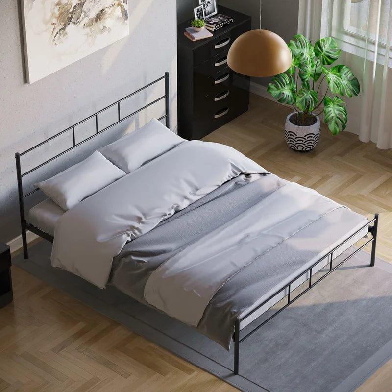 Dorset Metal Bed With Metal Slats & Centre Support Legs - Ouch Cart