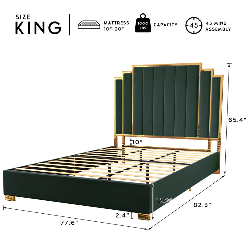 Duncanville Upholstered Platform Bed OUCH CART