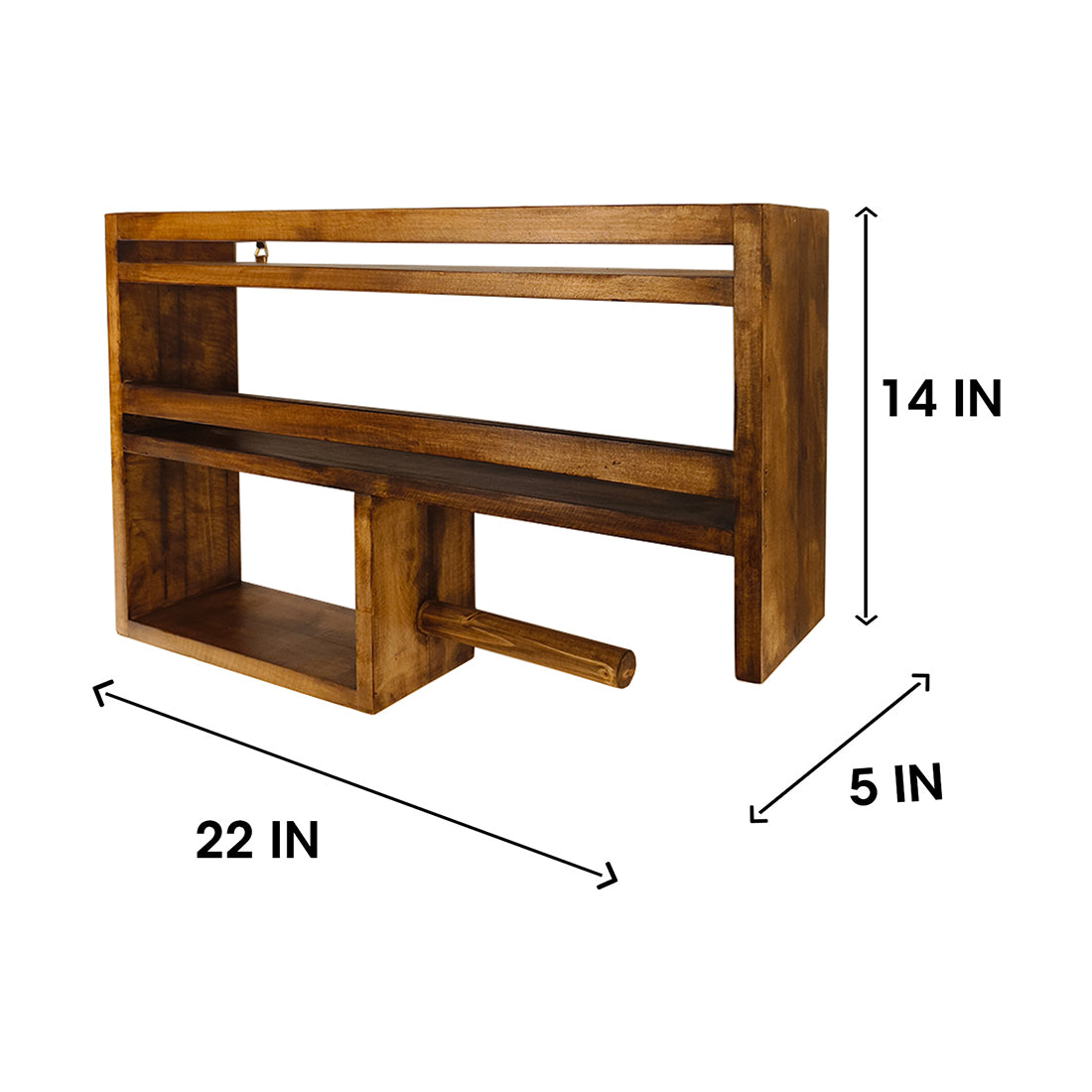 ELEANOR Wooden Kitchen Storage Rack