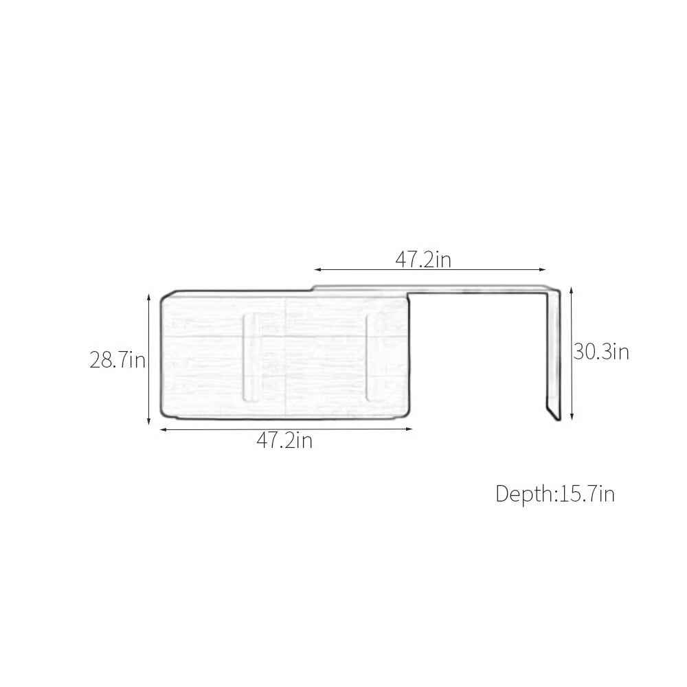 Eckert Vanity Makeup Table – Compact Bedroom Dressing Desk-OUCH CART |Dressing table