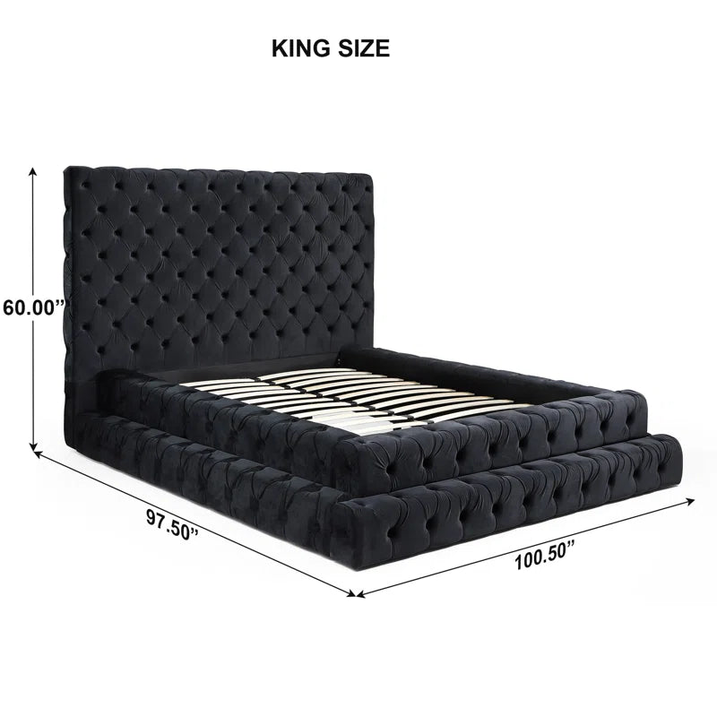Elen Tufted Velvet Bed OUCH CART