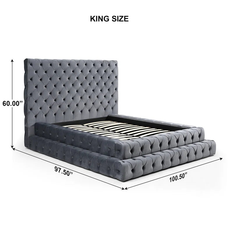 Elen Tufted Velvet Bed
