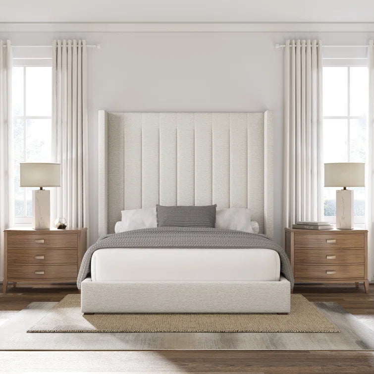 Esparto Upholstered Wingback Bed OUCH CART