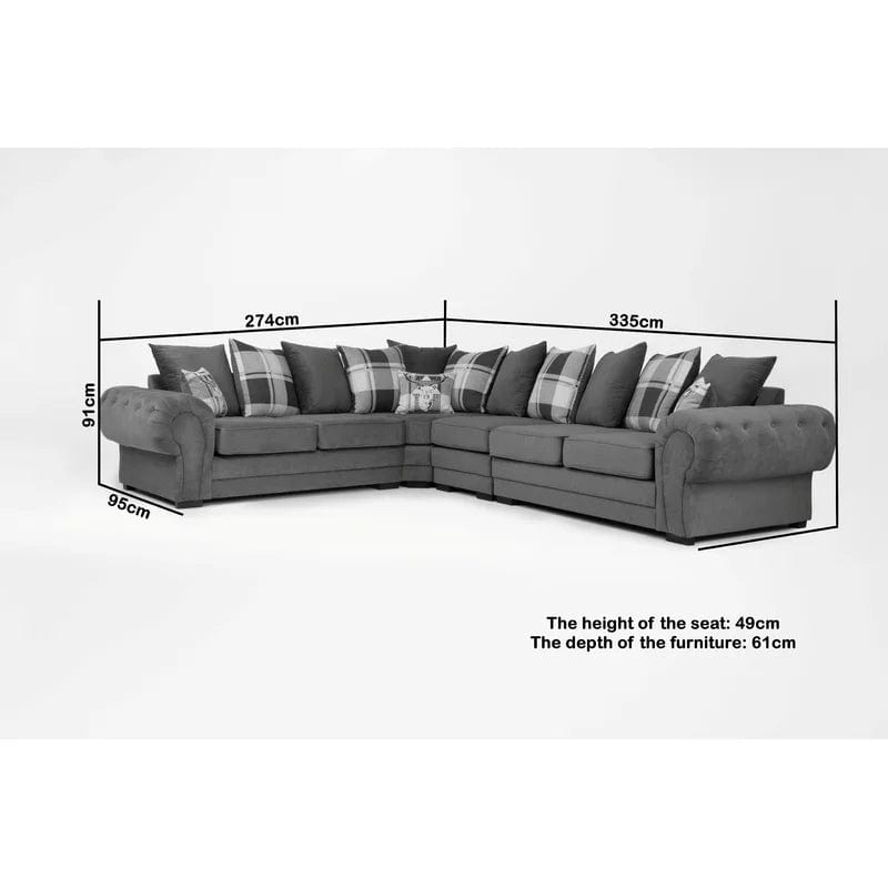 Esser Upholstered Large Corner Sofa