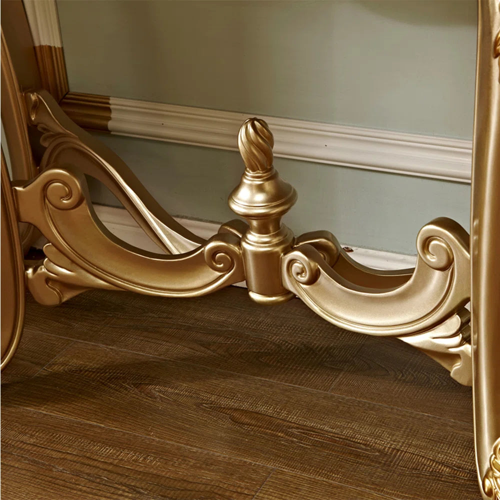 European-style solid wood carved entrance table